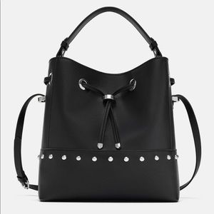Zara Studded Bucket Bag